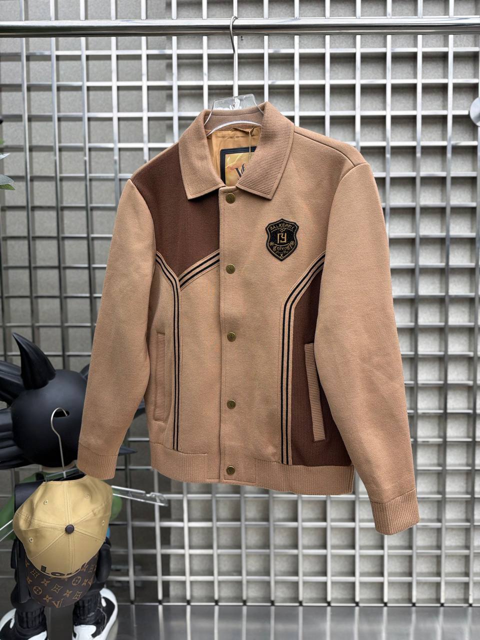 JACKET WASHED FAUX SUEDE