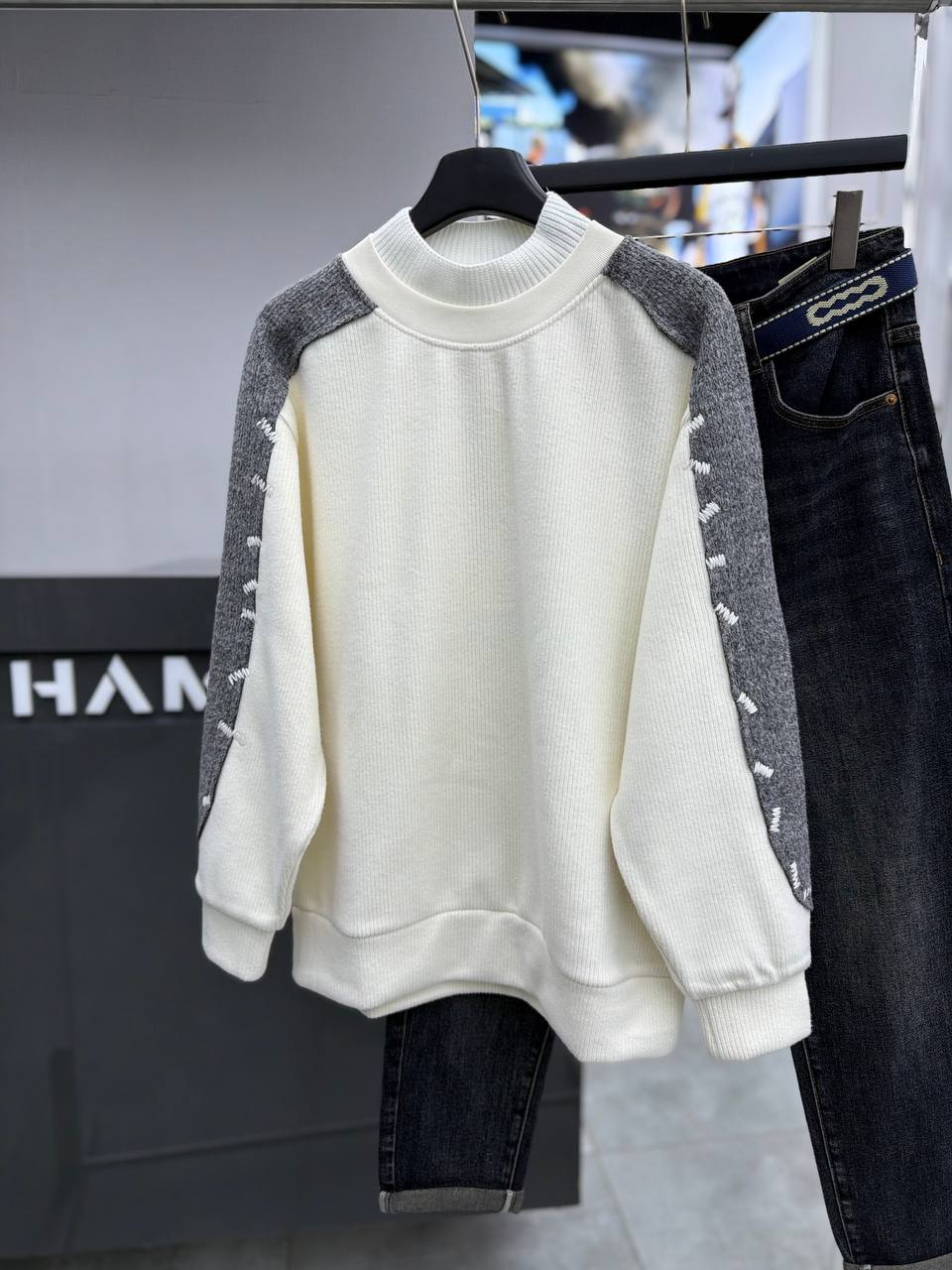 SWEATSHIRT WASHED RELAXED