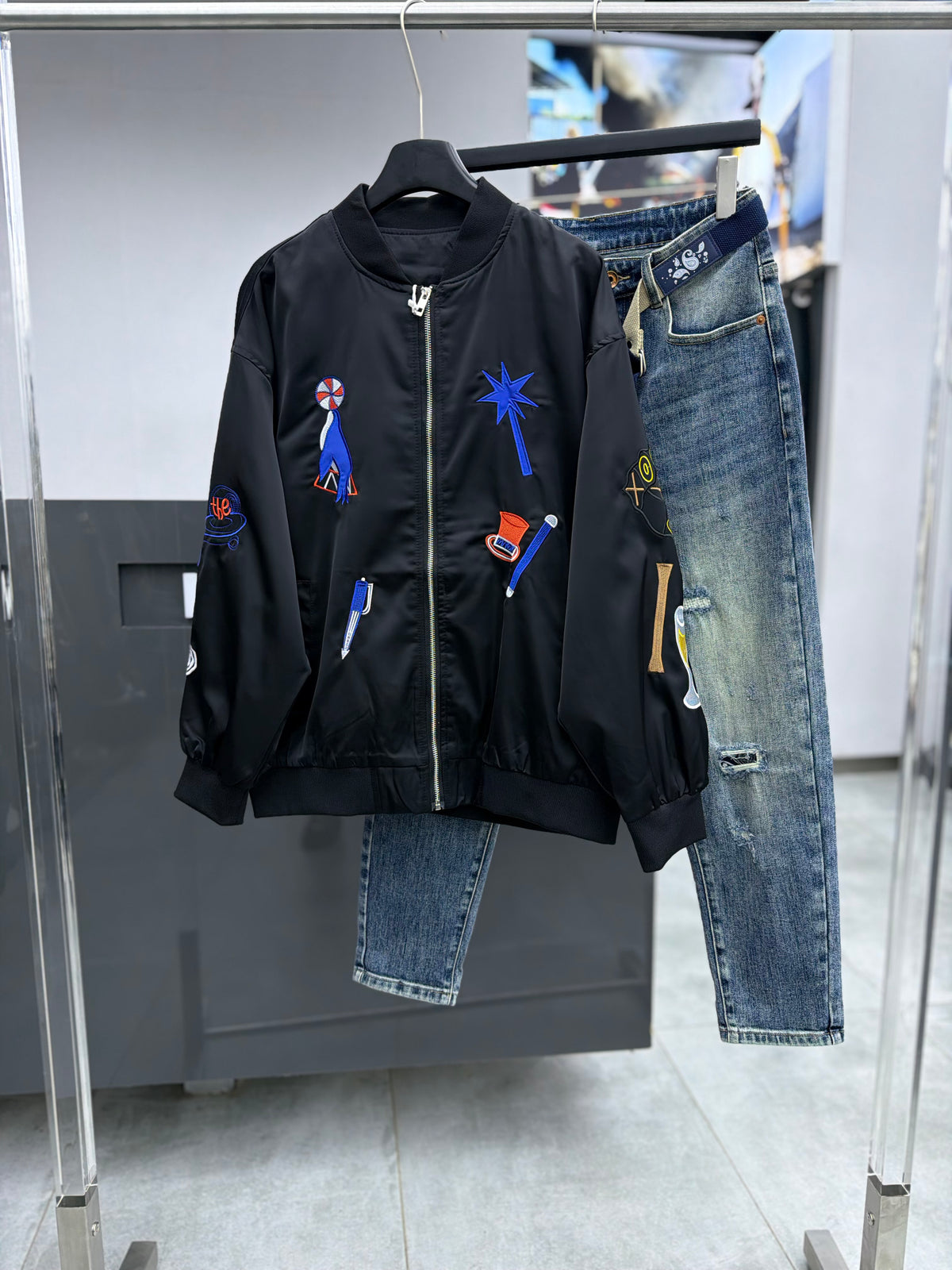 JACKET WITH FAUX SHEARLING
