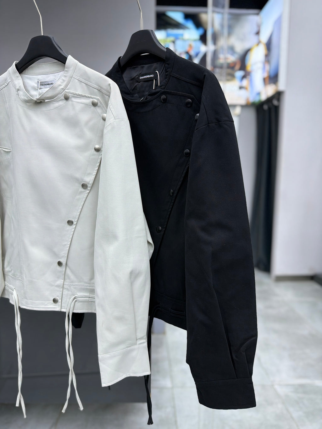 JACKET RELAXED FIT WITH METAL FIREMAN CLASPS