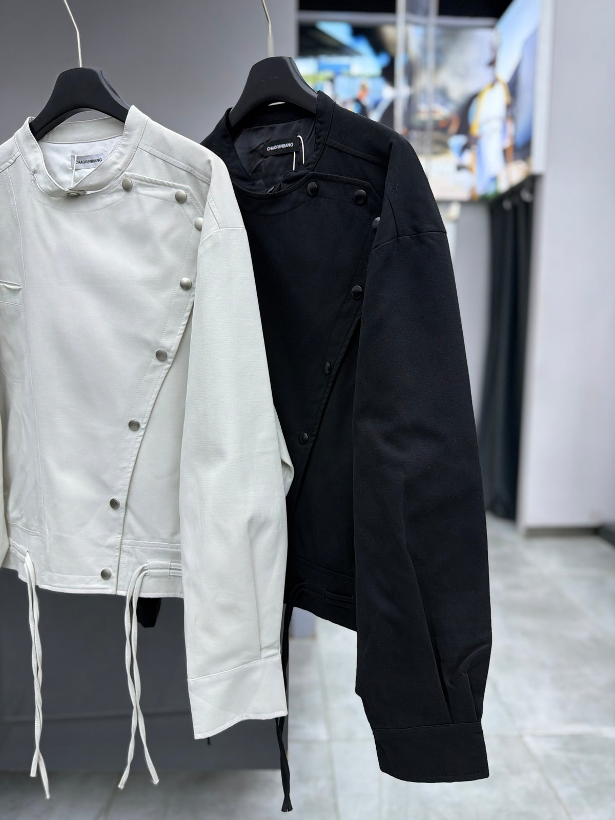 JACKET RELAXED FIT WITH METAL FIREMAN CLASPS
