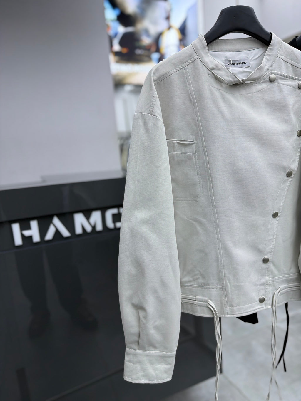 JACKET RELAXED FIT WITH METAL FIREMAN CLASPS