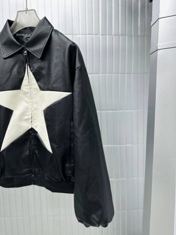 JACKET  RELAXED FIT FAUX LEATHER