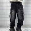 JEANS DENIM CARGO
