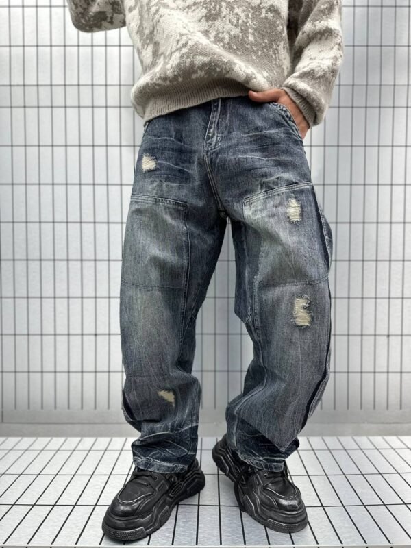 JEANS RIPPED BALLOON FIT