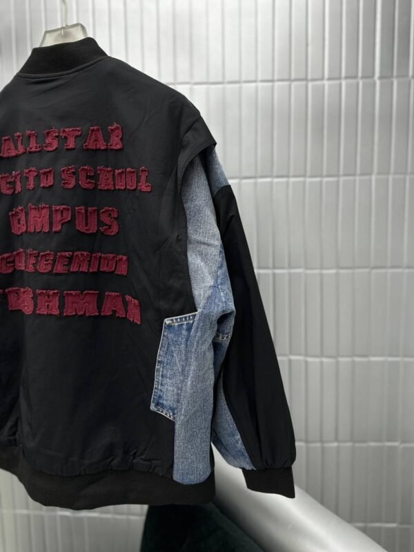 JACKET CONTRAST EMBROIDERY BOMBER