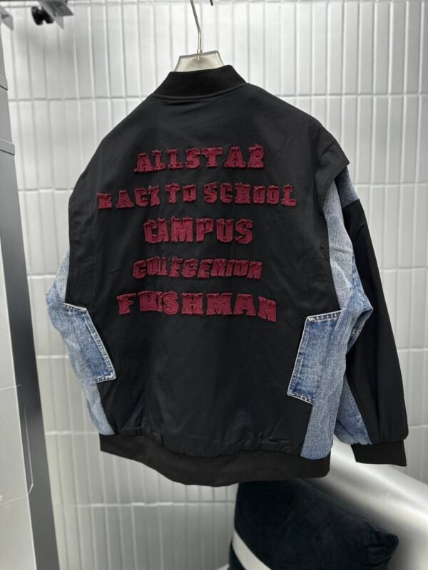 JACKET CONTRAST EMBROIDERY BOMBER