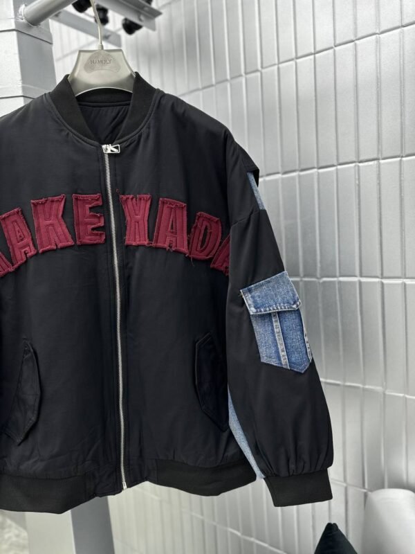 JACKET CONTRAST EMBROIDERY BOMBER