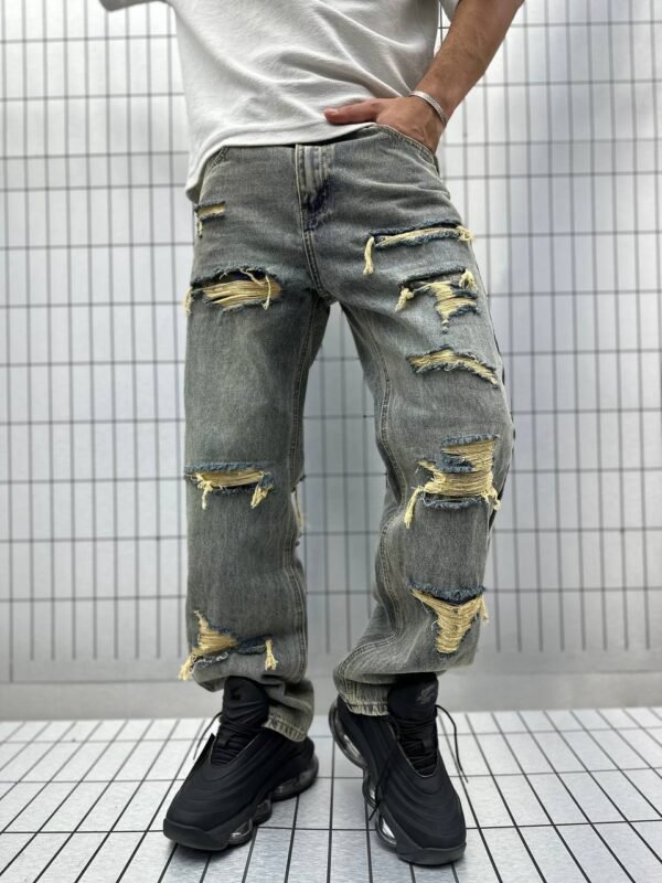 JEANS RIPPED BALLOON FIT