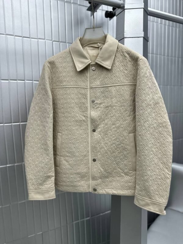 JACKET FAUX LEATHER QUILTED