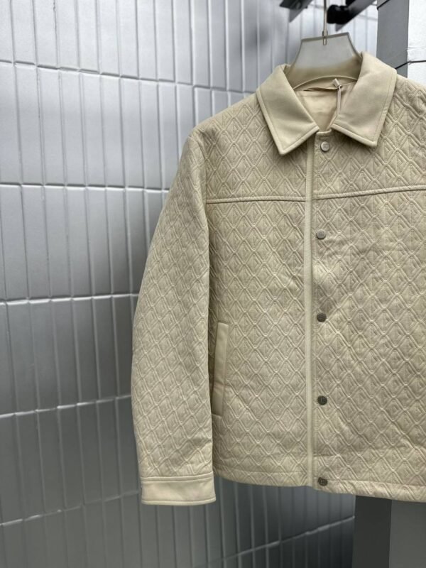 JACKET FAUX LEATHER QUILTED