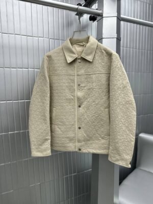 JACKET FAUX LEATHER QUILTED