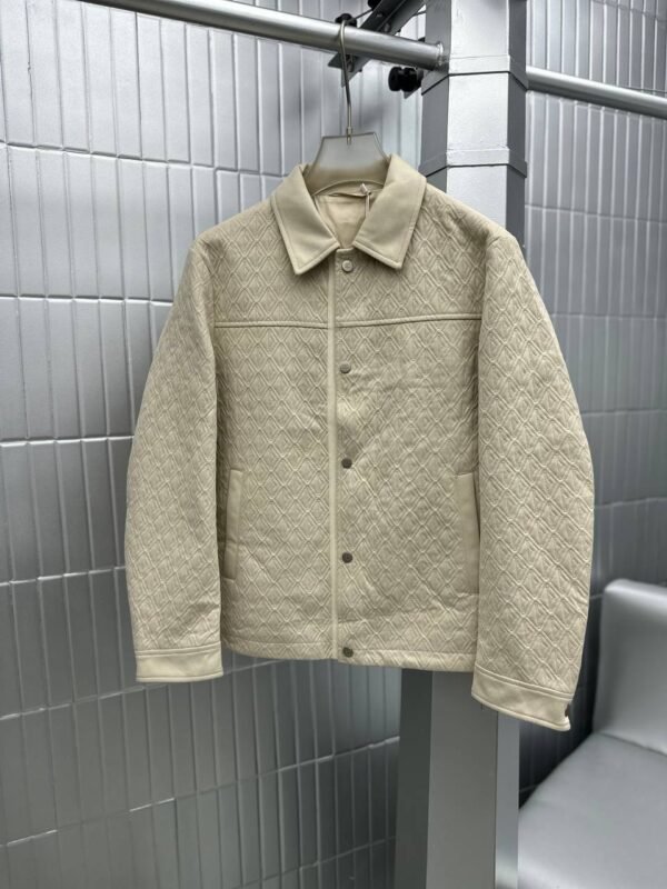 JACKET FAUX LEATHER QUILTED