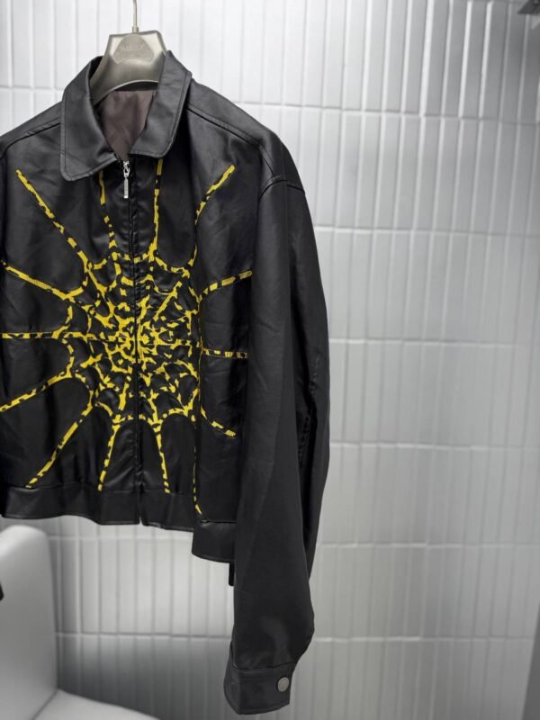 photo_5776228717154733436_y JACKET SPIDER PRINT FAUX