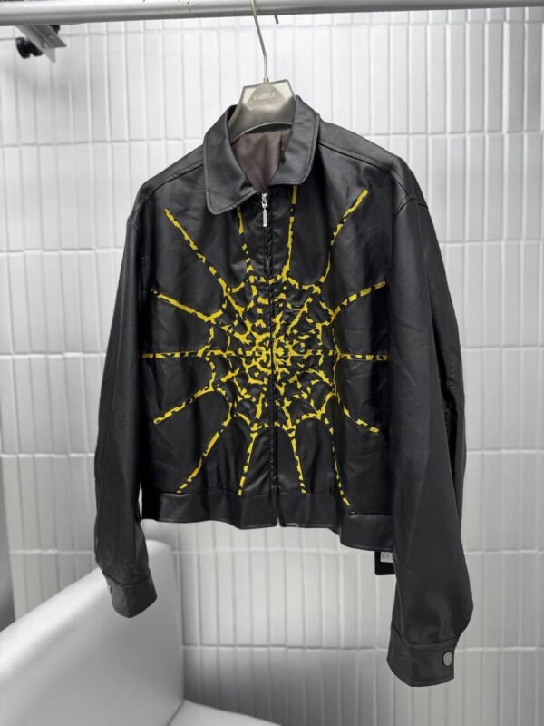 photo_5776228717154733440_y JACKET SPIDER PRINT FAUX