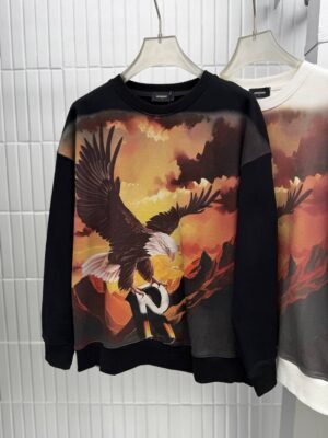 photo_5981016417140149069_y SWEATSHIRT WITH SPRAY TEXT PRINT