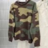5943034479448363066 FLECKED CABLE-KNIT 100% WOOL JUMPER