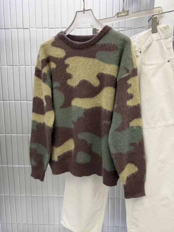 5943034479448363066 FLECKED CABLE-KNIT 100% WOOL JUMPER
