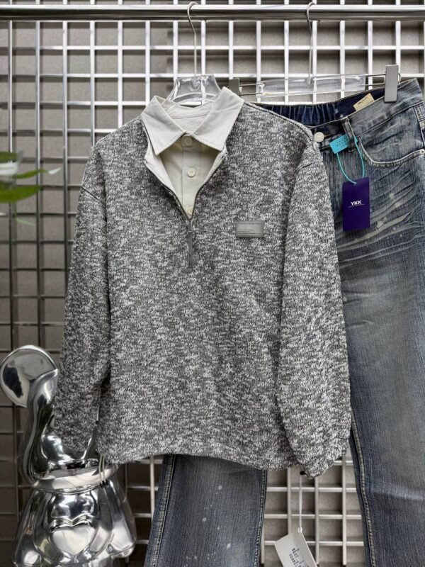 5956144656666005333 SWEATSHIRT INTERLOCK ZIP POLO