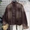 5956144656666005480 REGULAR FIT FAUX SUEDE OVERSHIRT
