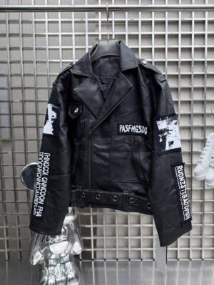 5958344062173647027 JACKET LEATHER EFFECT CROPPED FIT