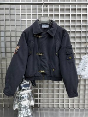 5958344062173647066 JACKET METAL FROG FASTENING CROPPED FIT